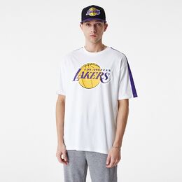 New Era Los Angeles Lakers Block T-Paita Valkoinen