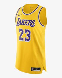 Nike Los Angeles Lakers LeBron James Icon pelipaita kids keltainen