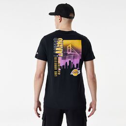 New Era Los Angeles Lakers Skyline Graphic T-Paita