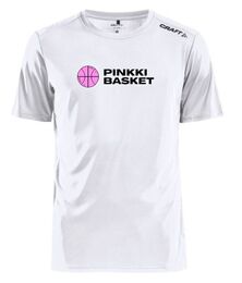 PinkkiBasket Craft Tekninen T-paita valkoinen, unisex