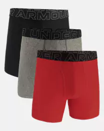 UNDER ARMOUR PERFORMANCE 6IN BOKSERIT 3-PACK