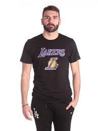 New Era Los Angeles Lakers Regular T-Paita 2023 musta