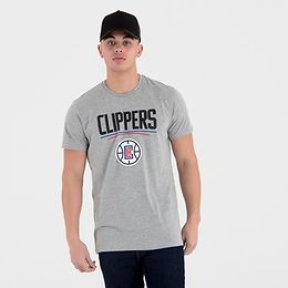 New Era Los Angeles Clippers Team Logo t-paita harmaa