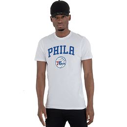 New Era Philadelphia 76ers Team Logo t-paita valkoinen