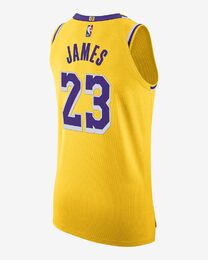 Nike Los Angeles Lakers LeBron James Icon pelipaita kids keltainen