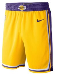 Nike Los Angeles Lakers Swingman shortsit junior keltainen