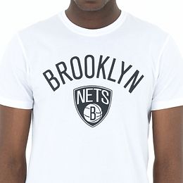 New Era Brooklyn Nets Team Logo T-paita valkoinen