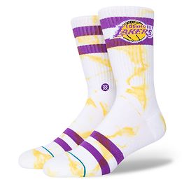Stance Los Angeles Lakers Dyed sukat valkoinen 1-pack
