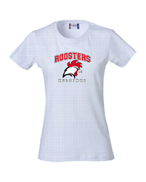 Roosters naisten t-paita valkoinen Fan