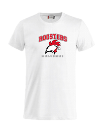 Roosters T-paita valkoinen Fan