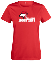 Roosters naisten t-paita punainen Club