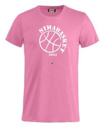 Sima Basket 24 T-paita pinkki, lasten senttikoot