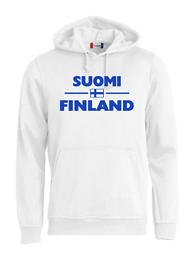 SUOMI-FINLAND "Lippu" Huppari valkoinen