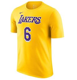 Nike Los Angeles Lakers James Icon t-paita kids keltainen