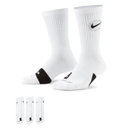 Nike Elite Everyday Basketball sukat 3-pack valkoinen
