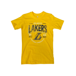 Los Angeles Lakers First String t-paita junior keltainen