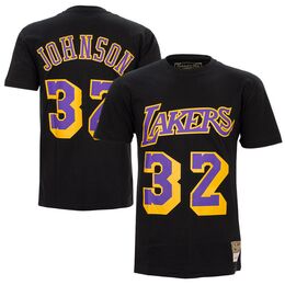 Mitchell & Ness Los Angeles Lakers Magic Johnson t-paita musta