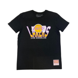 Mitchell & Ness Los Angeles Lakers Retrodome t-paita musta