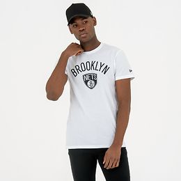 New Era Brooklyn Nets Team Logo T-paita valkoinen
