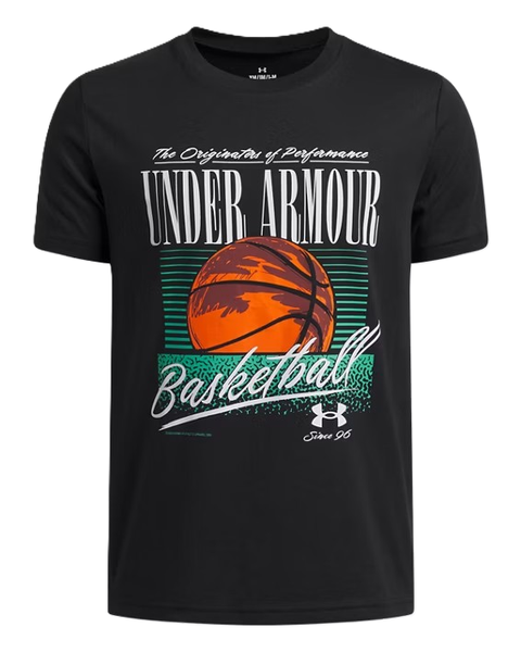 Under Armour Junior Basketball T-paita musta